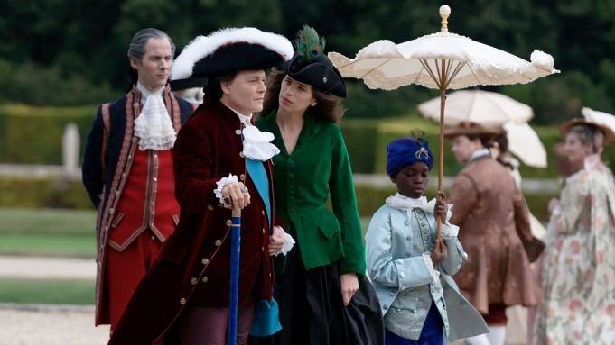 Johnny Depp and Maïwenn in the French period drama 'Jeanne du Barry.' COURTESY OF CANNES FILM FESTIVAL